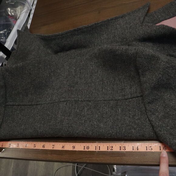 Domino Skirt Suit Womens 8 Gray Office Wear Secretary Dark Academia Vintage 70's - Picture 11 of 16